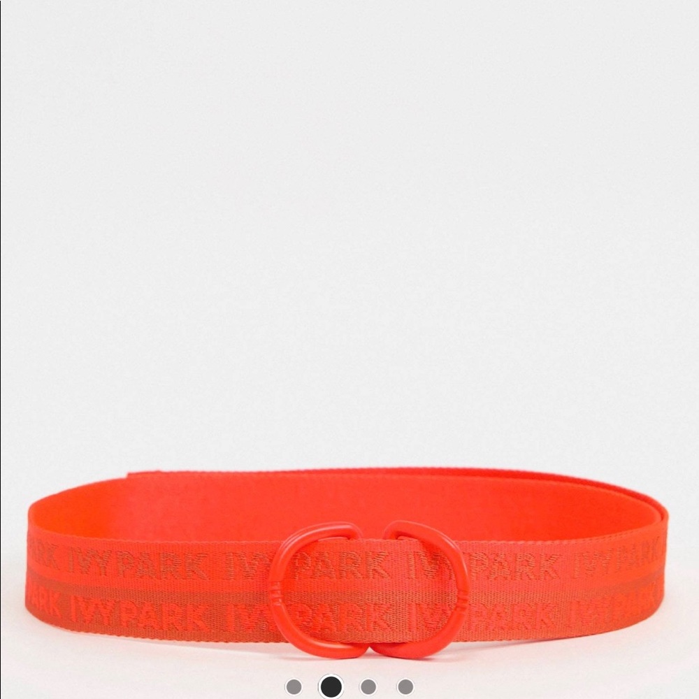 Adidas and IVY PARK webbed belt in orange - Picture 2 of 4